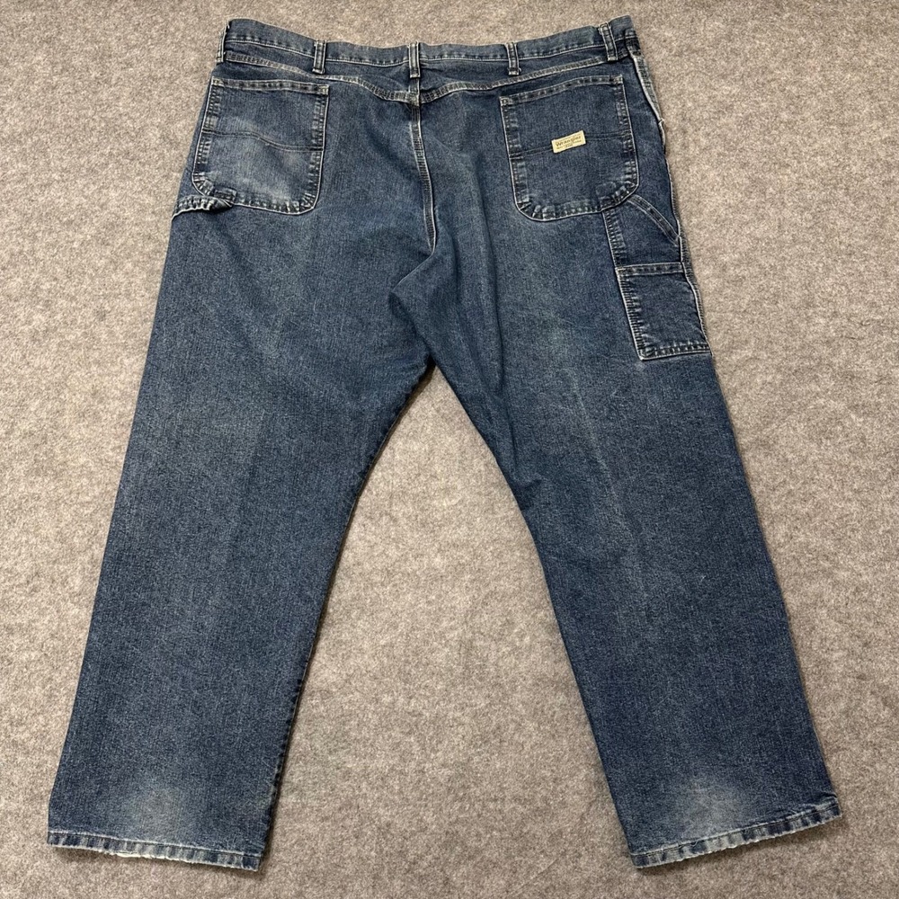 Wrangler‎ Carpenter Jeans Mens 44x30 Blue Y2K Denim Workwear Loose Fit